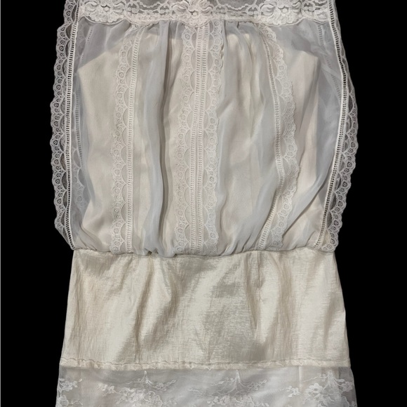 Vintage Jessica McClintock Short Ivory Dress Size 12 ,Court House Wedding Dress - Picture 10 of 16